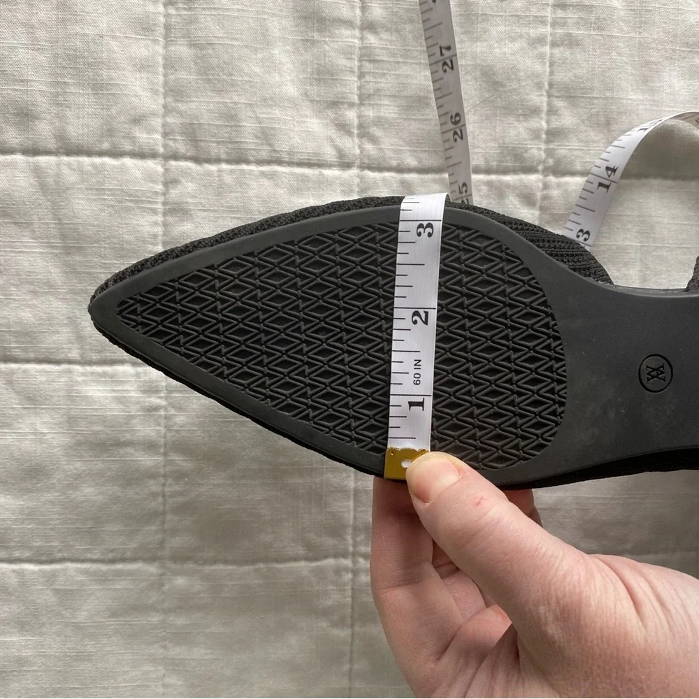 Vivaia Women's Black Melia Half d’Orsay Flats Size 41.5 - Picture 12 of 12